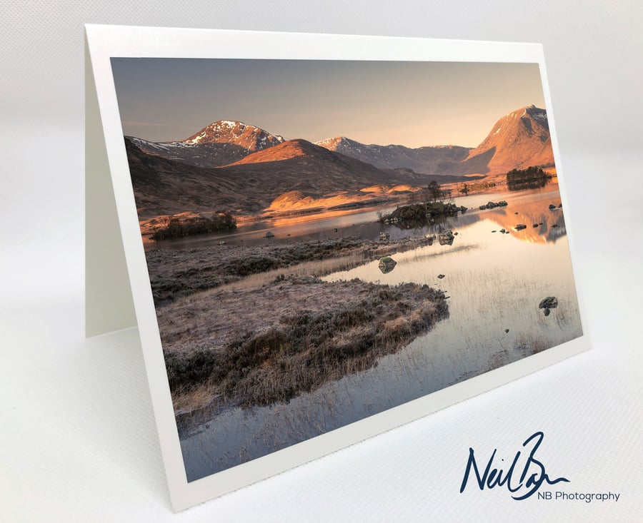 Rannoch Moor Glen Coe Highlands - Scotland Greeting Card by Neil Barr