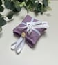 Lavender Sachets: Set of 2 in Lavender Solid Fabric Design, Handmade, Sleep - Image 3