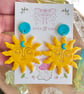 Sunset Sunshine Polymer Clay earrings - Image 4