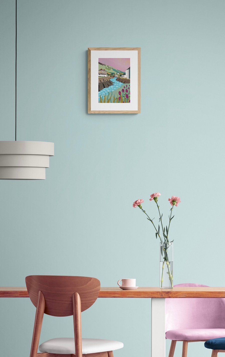 A4 Wall art print of Boscatle Harbour in Cornwa... Folksy