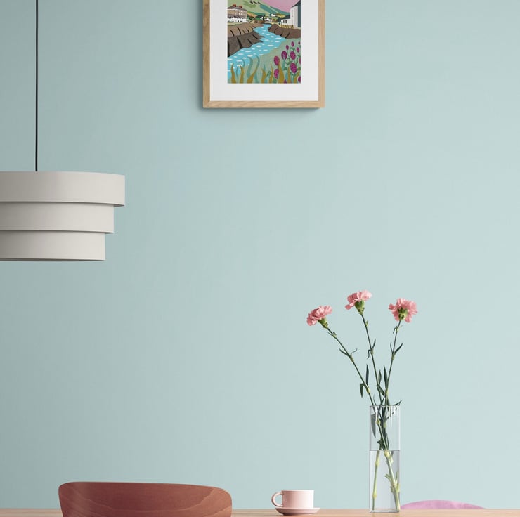 A4 Wall art print of Boscatle Harbour in Cornwa... Folksy