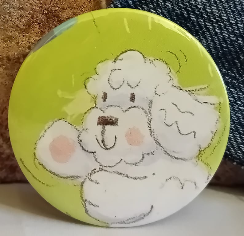 Picture Book  Badge - Poodle