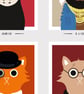 Cult Cat Wall Print, Art Print, Movie Print, Cat Wall Art Print - Image 3
