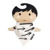 ORGANIC Baby Bandana Dribble Bib in Black ARROWS Xmas Gift Idea from BellaOski