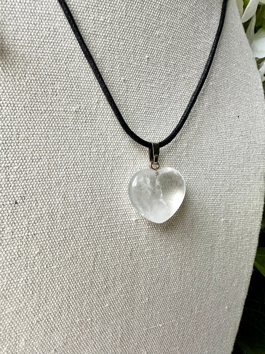 Crystal Quartz Heart Necklace