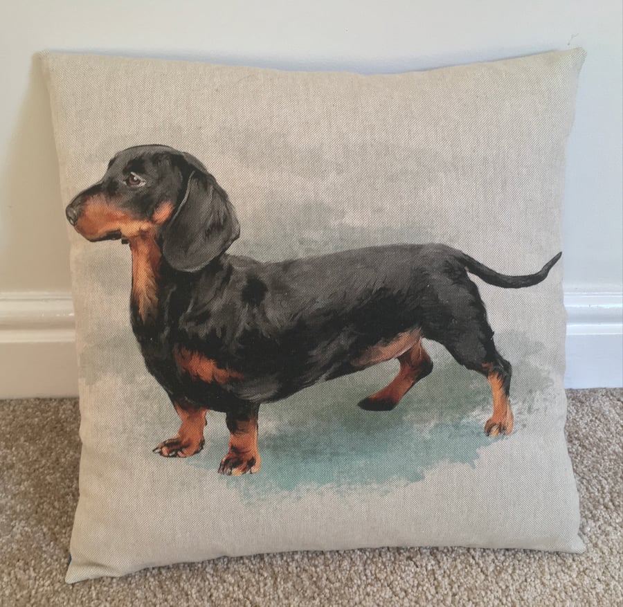 Sausage Dog Cushion Cover