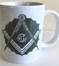 Square & Compasses - Masonic - 11oz Ceramic Mug - Image 2