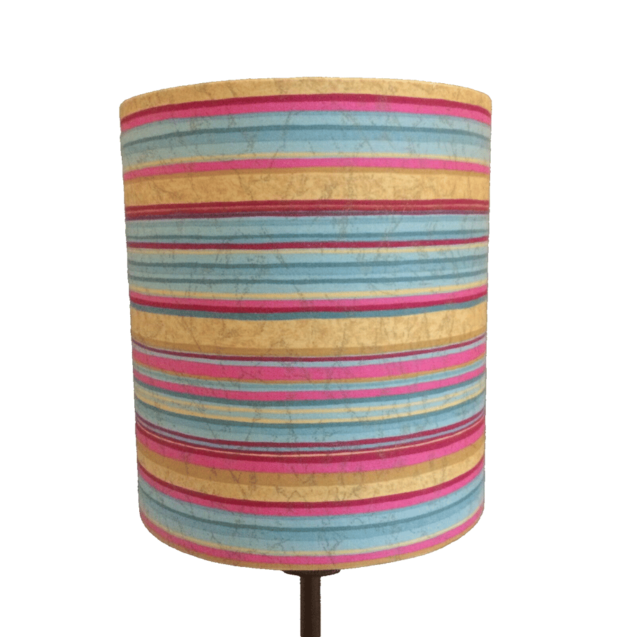 Candy Stripes fun CARMEN a Francis Price VIntage fabric Lampshade