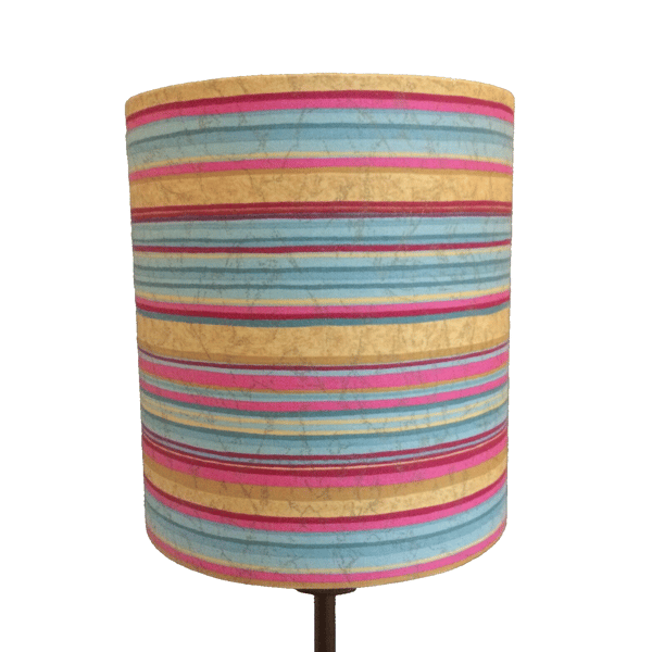 Candy Stripes fun CARMEN a Francis Price VIntage fabric Lampshade