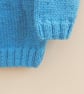 Aran Weight Hand Knitted Childs Jumper with Collar, Gift Ideas for Children - Image 4