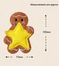 Gingerbread Star Decoration - Personalised Felt Hanging Decor - Image 8
