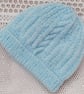 3 Piece Cabled Hat Set for Babies from Premature to 6 Months, Prem Baby Sizes - Image 3