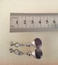 Purple Amethyst wire wrapped earrings  - Image 6