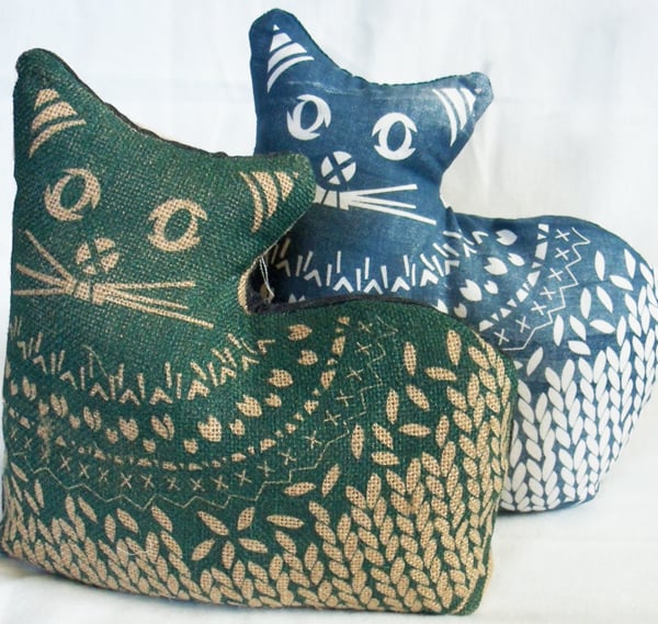 CAT - Screen Printed Doorstop