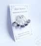 Lampwork Stitch Markers - Purple Alien - Image 2