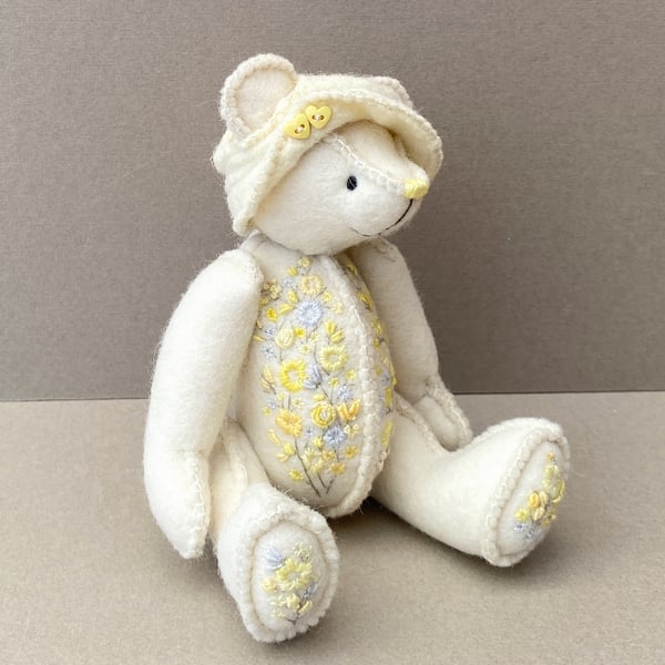 SOLD Custom order for SP, Easter artist bear, signature teddy bear 