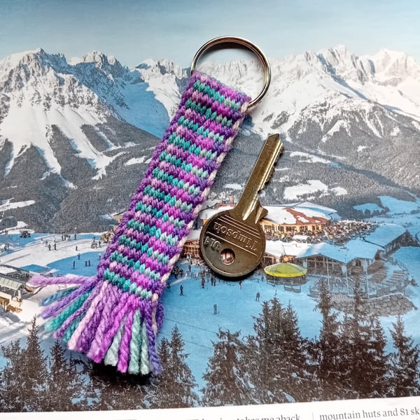 Handwoven keyring