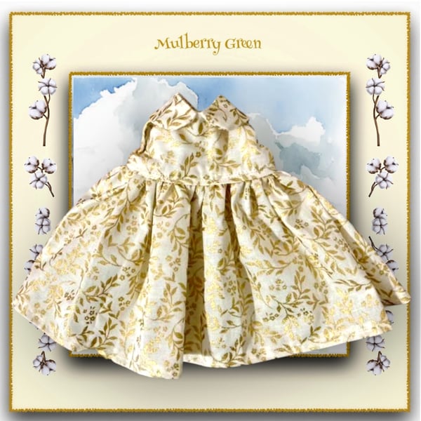 Ivory and Gold Flora Heirloom Dress