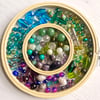 A mix of glass and semi-precious beads, bead destash, gift for crafter