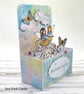 Fairy Pop-Up Box Birthday Card - fairies stars flowers butterflies unique card - Image 4
