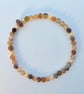 Striped Agate & Freshwater Pearl Bracelet, Birthday, Anniversary Gift For Her - Image 7
