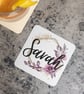 Personalised Floral Name Mug Flowers & Name Mug Custom Name  - Image 2