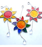 Sun Suncatcher Stained Glass Handmade Sunshine colour choice