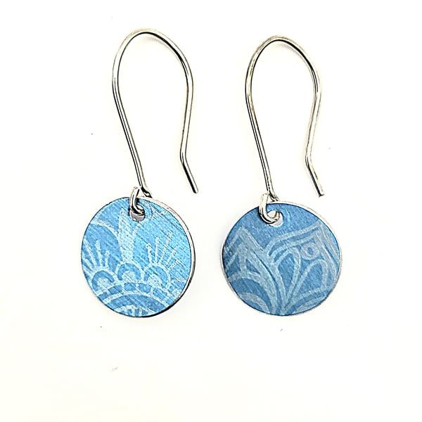 Handmade Aluminium and Silver Reversible Earrings
