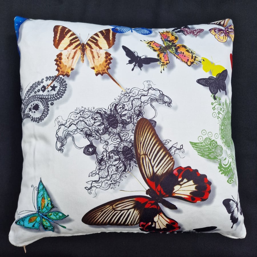 Handmade Christian Lacroix "Butterfly Parade" cushion cover 