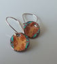 Patchwork enamel earrings - Image 3