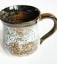 Mug Brown Glazed  - Hand Thrown Stoneware Ceramic Mug 