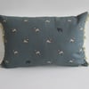 Sophie Allport Pugs Cushion with Cream Bobbles