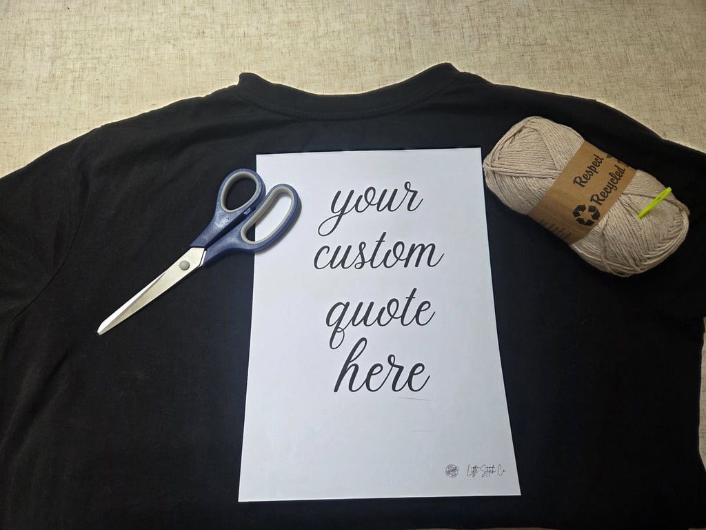 CUSTOM QUOTE - Stick and sew embroidery template 