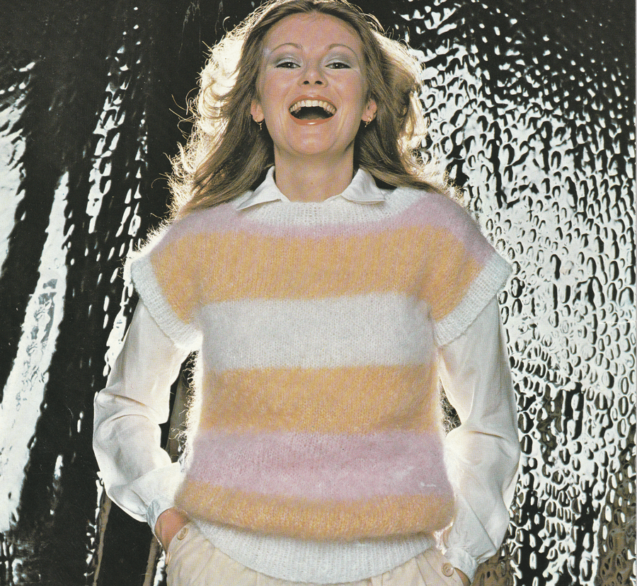 VINTAGE KNITTING PATTERN Ladies Mohair Vest