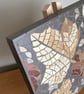 Mosaic Floral Art - Autumn Leaves Mosaic Wall Plaque in Grey - Image 6