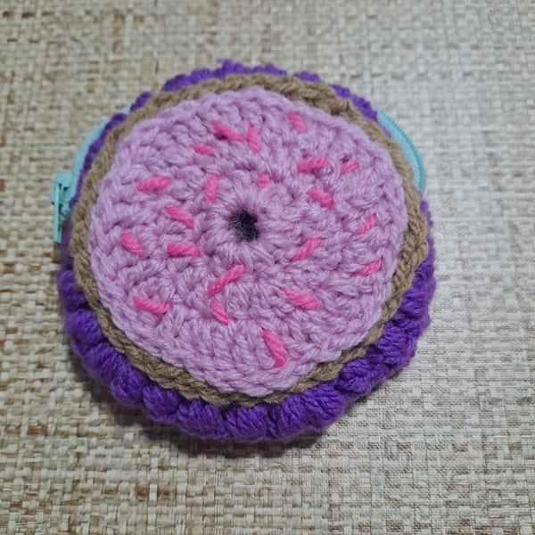 Doughnut crochet purse