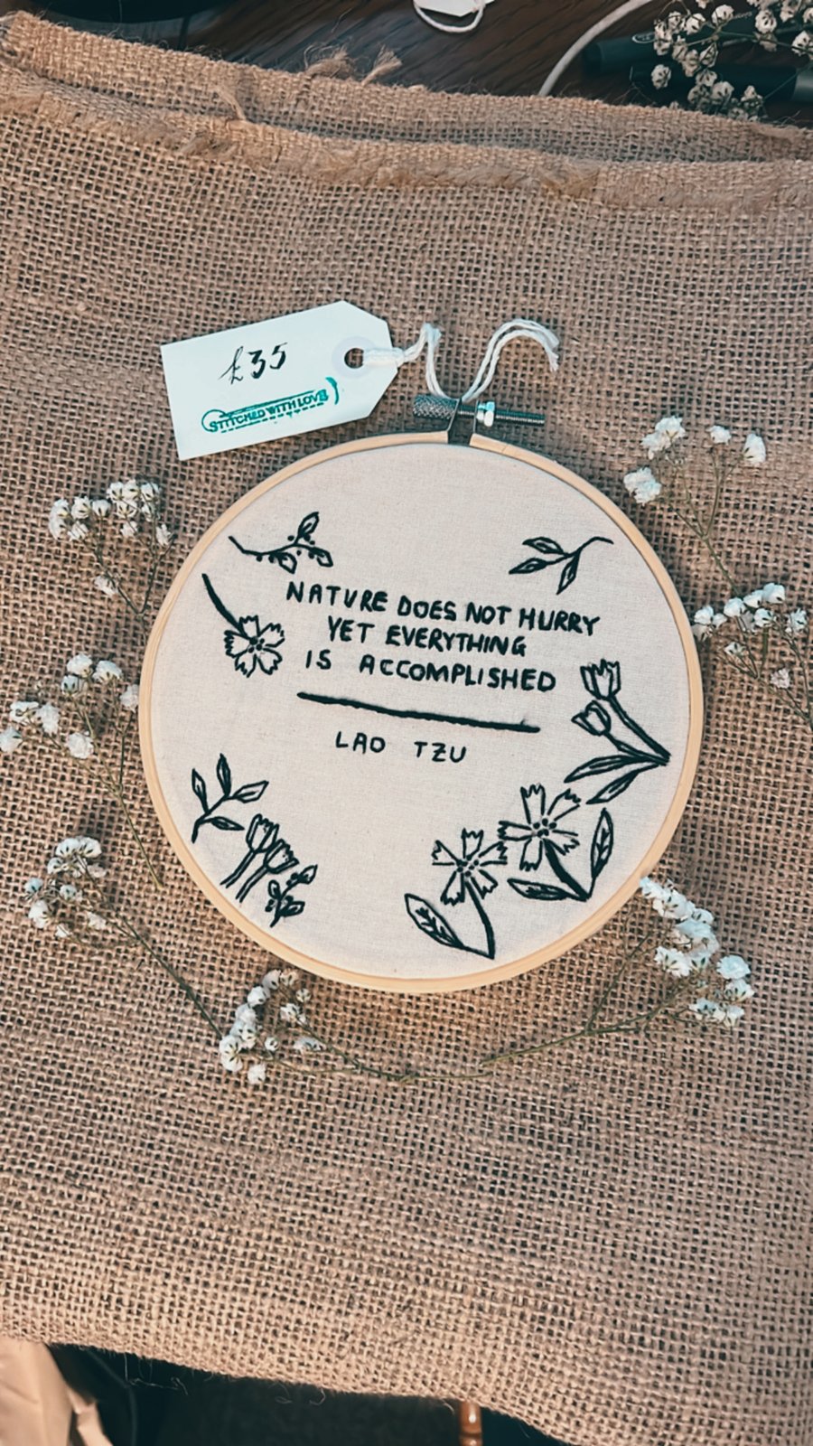 Embroidery Quote
