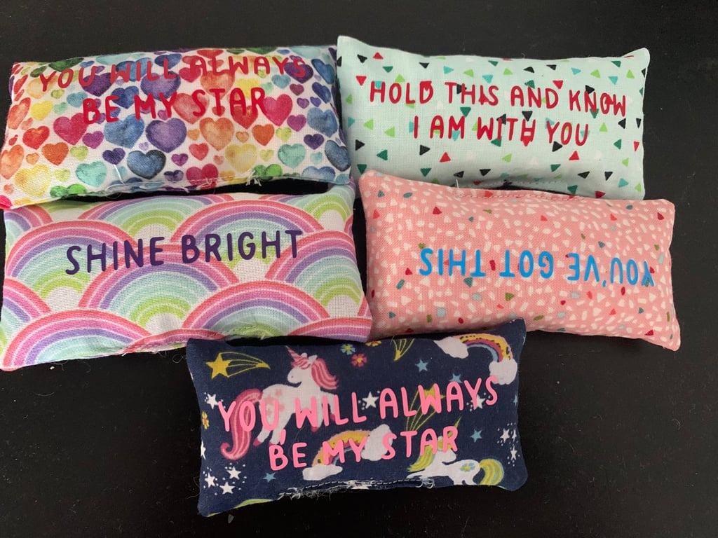 Pocket Hug Pillow - Fabric - with message