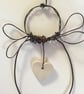 Wire art angel, christmas tree topper, christmas decoration, angel heart - Image 2