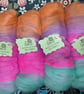100g Hand Carded Merino and Angelina Fibre Batts