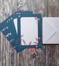 Buddleia and Daisy A5 Writing Paper Set - Image 1