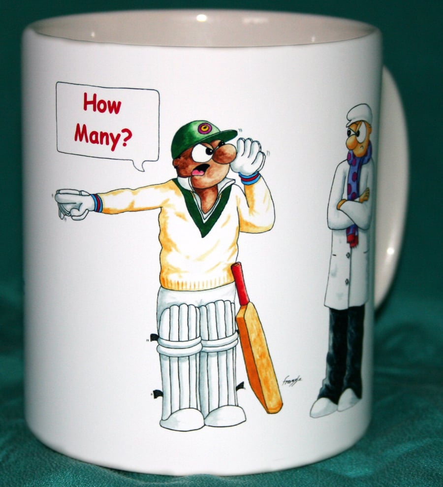 Cricket joke mug - Three types of scorers