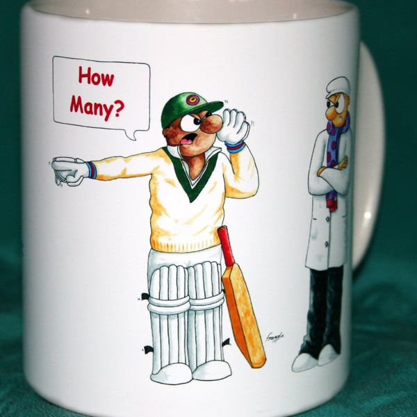Cricket joke mug - Three types of scorers