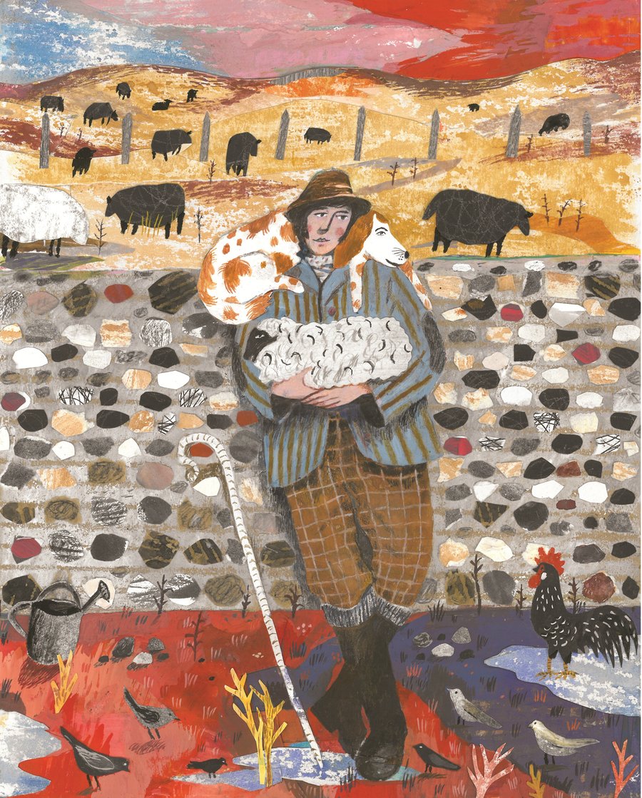 Illustration Art print, Sussex Farm Boy A3 (16.54 in by 11.69 in) Art Print 
