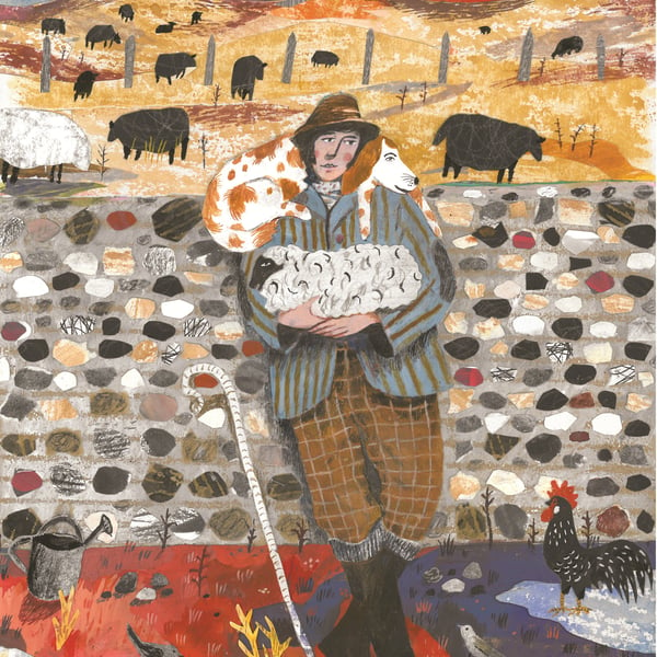 Illustration Art print, Sussex Farm Boy A3 (16.54 in by 11.69 in) Art Print 
