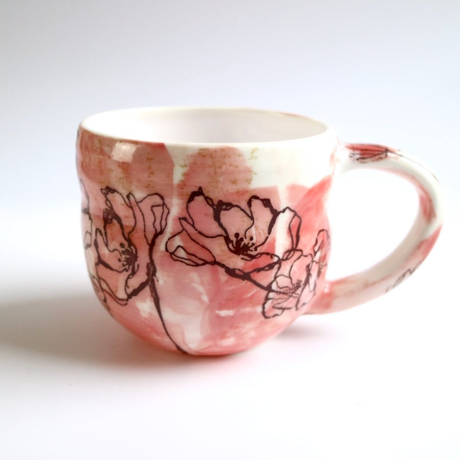 Petals Blush Ceramic Mug