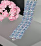 Small Beaded Cuff Bracelet in Denim Blue - Image 5