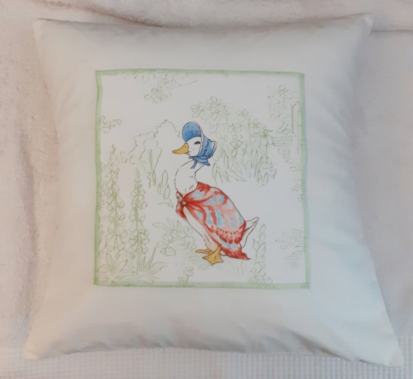 Jemima Puddle Duck cushion