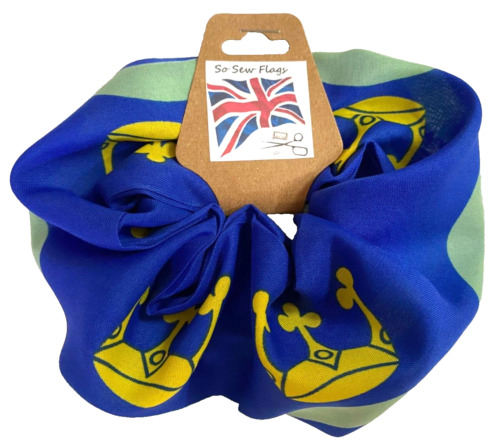 Cambridgeshire Cambridge Blue Flag Hair Scrunchie Scrunchies Accessory Band  
