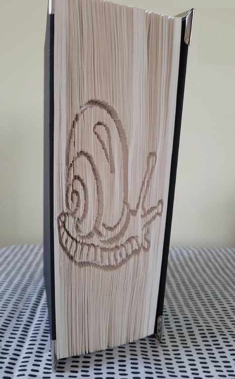 Snail CUT & FOLD Book Folding Pattern - EMAILED PDF PATTERN